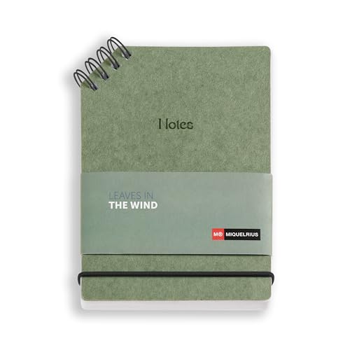 Miquelrius - Bloc de notas A6, Bloc A6 rayado, 80 hojas de 80 g/m², Bloc de notas con tapa de...