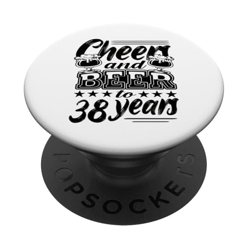 38 Cumpleaños 38 Cumpleaños Hombre 38 Cumpleaños Papá PopSockets PopGrip Adhesivo