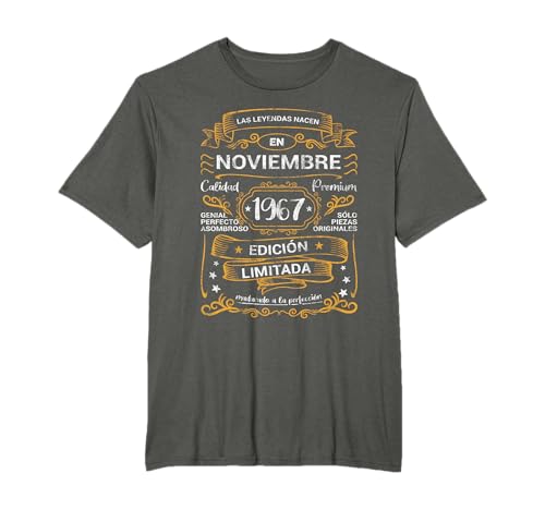 Leyendas Nacen En Noviembre 1967 Cumpleaños Camiseta