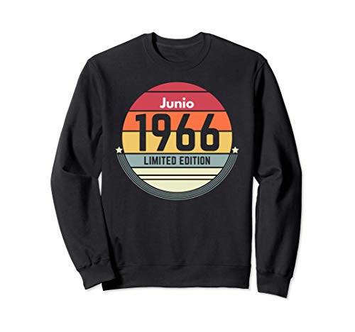 55 Años Cumpleaños Regalo Nacido En Junio 1966 Mujer Sudadera