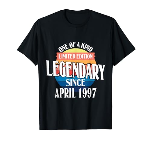 Edición Limitada Legendario Desde Abril De 1997 Cumpleaños Camiseta