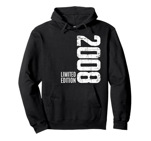 17 años chica chico 2008 cumpleaños 17 edition limitada 2008 Sudadera con Capucha