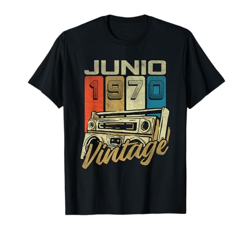 Junio 1970 Vintage - 55 Años Regalo Cumpleaños Hombre Camiseta