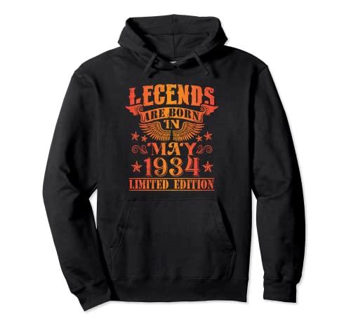 Cumpleaños Mayo 1934 Edición Limitada Regalo Legend May Sudadera con Capucha