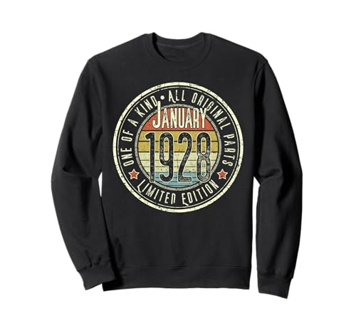 Edición Limitada Retro de enero de 1928 para 97 cumpleaños Sudadera
