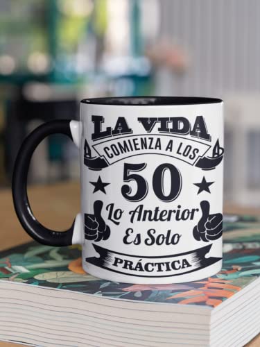 Taza de desayuno de Cerámica para 50 cumpleaños