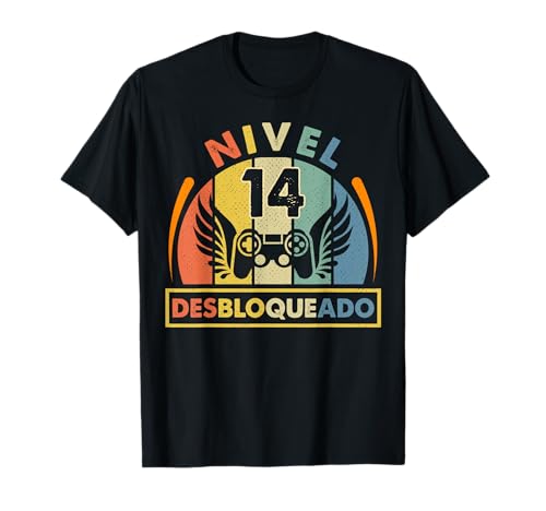 Nivel 14 Desbloqueado Gamer 14 Años Niño Nivel 14 Unlocked Camiseta