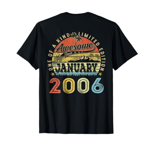 (ON Back) Edición Limitada 20 2006 enero 20 cumpleaños Camiseta