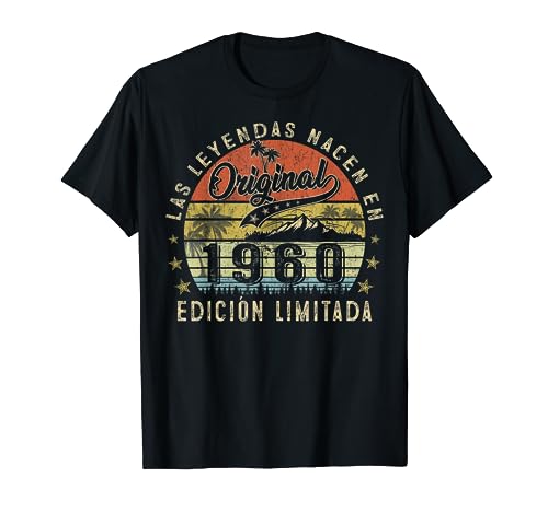 Las Leyendas Nacen En 1960 63 Años Cumpleaños Hombre Camiseta