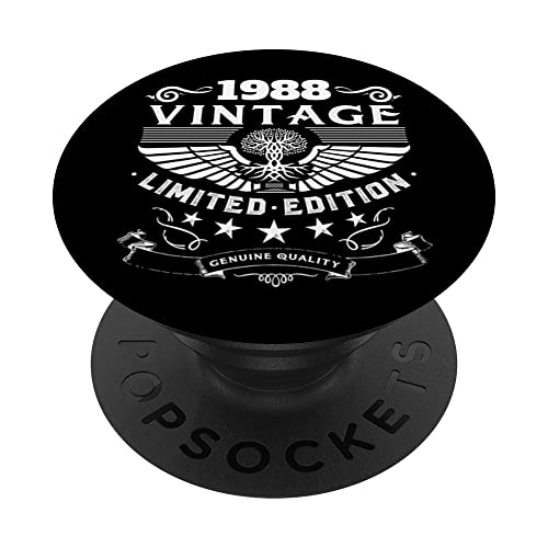 Retro 1988 cumpleaños Popsocket divertido 1988 cumpleaños regalos 1988 PopSockets PopGrip...