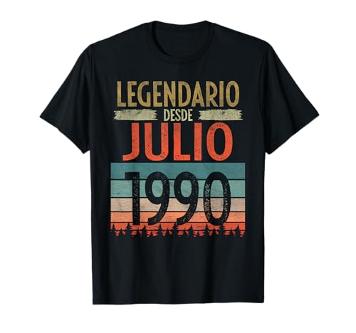 Julio 1990 Vintage - 36 Años Regalo Cumpleaños Hombre Camiseta