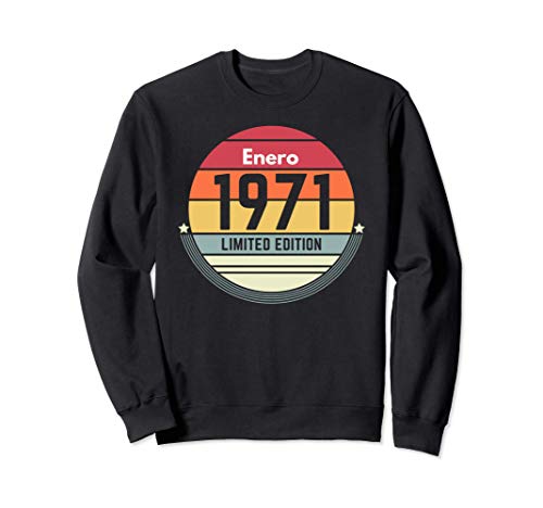 50 Años Cumpleaños Regalo Nacido En Enero 1971 Mujer Sudadera