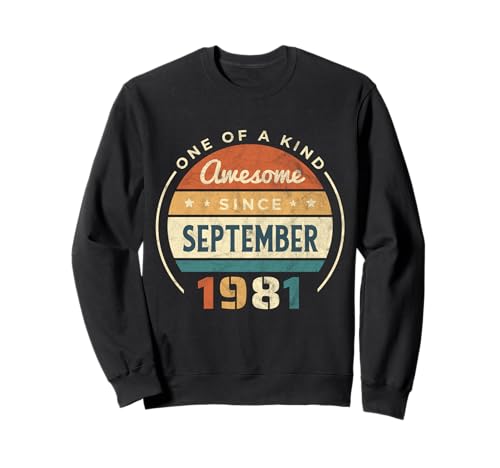 Impresionante Since Septiembre 1981 Vintage Cumpleaños Sudadera