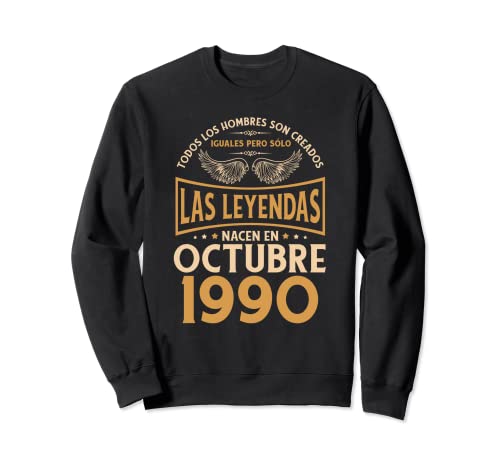 Cumpleaños Hombre Regalos Las Leyendas Octubre 1990 Sudadera