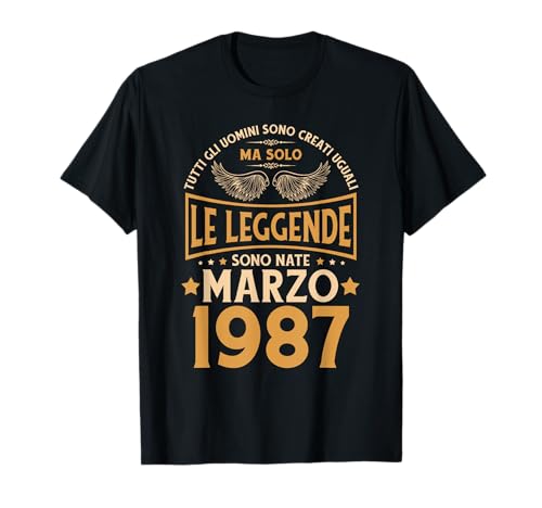 Cumpleaños Hombre Regalo Mujer Las Leyendas Marzo 1987 Camiseta