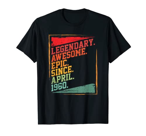 Legendaria impresionante épica desde abril de 1960 fiesta de cumpleaños retro Camiseta
