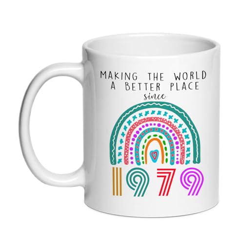 SIUNY Regalos de cumpleaños número 46 para mujeres y hombres, tazas de café, regalos para mujeres...