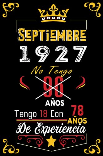 No tengo 96 anos tengo 18 con 78 anos de experiencia: Cuaderno | Septiembre 96 Cumpleaños Regalo...