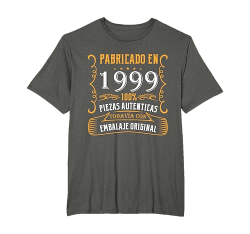 Fabricado 1999 Años Cumpleaños Hombre Mujer Nacen En 1999 Camiseta