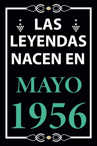 Las leyendas nacen en Mayo 1956: Regalo de cumpleaños perfecto para hombre y mujer de 65 años I...
