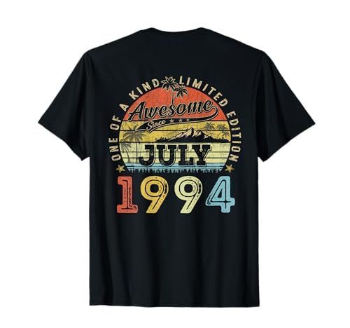 (ON Back) 32 Edición Limitada 1994 Julio 32 cumpleaños Camiseta