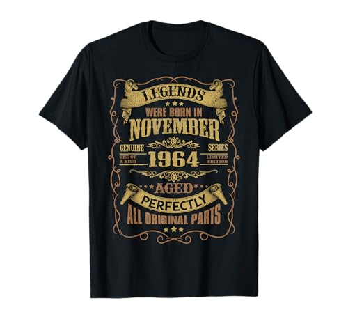 Las leyendas del cumpleaños 58 nacieron en noviembre de 1964 Camiseta