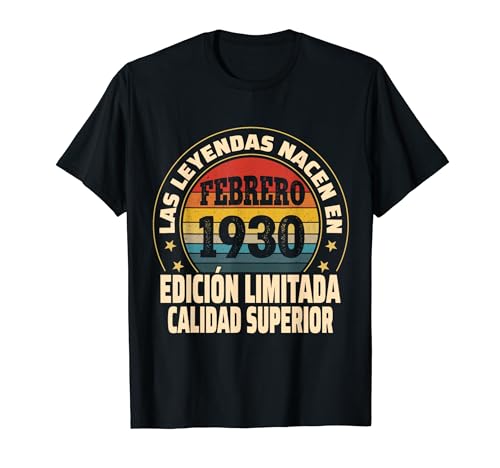 Edición Limitada Febrero 1930 - Cumpleaños 94 Años Camiseta