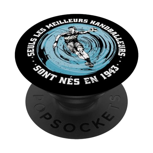Balonmanista Cumpleaños Nacido en 1943 Handball Balonmano PopSockets PopGrip Adhesivo