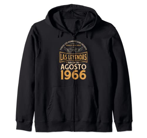 Cumpleaños Hombre Regalos Las Leyendas Agosto 1966 Sudadera con Capucha