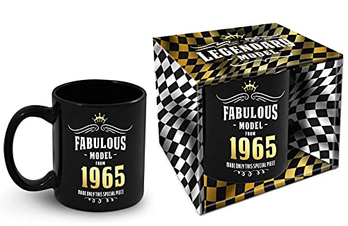 Bombo Taza de cumpleaños con año de nacimiento 1965