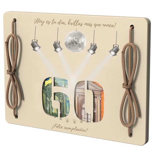 Tarjeta de Felicitación de Madera | Regalo con Dinero, Billetera de Madera | Regalo de Cumpleaños...