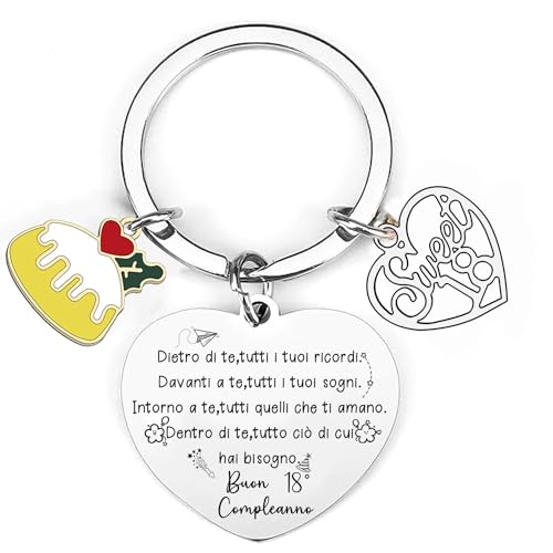 Regalo Cumpleaños Llavero 40 Años - Ideas de Regalo Divertidas para Mujer y Hombre, 18, L