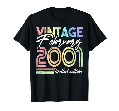 2001 cumpleaños para mujeres, cumpleaños de febrero de 2001. Camiseta