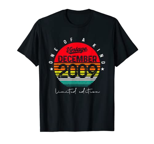 Vintage diciembre 2009 cumpleaños Camiseta