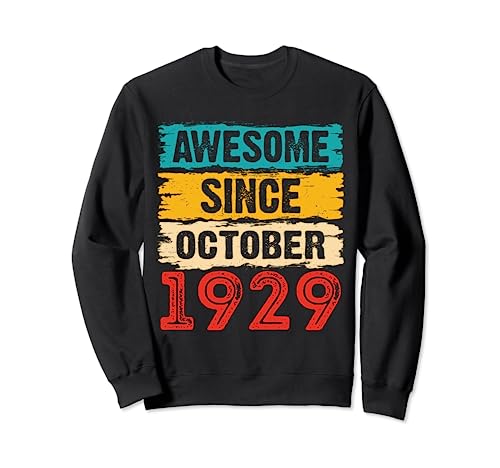 Regalos de 94 años impresionantes desde octubre de 1929 para cumpleaños Sudadera