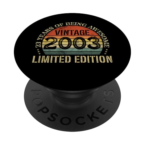Vintage 2003 Edición Limitada 23º Cumpleaños 23 Años PopSockets PopGrip Adhesivo
