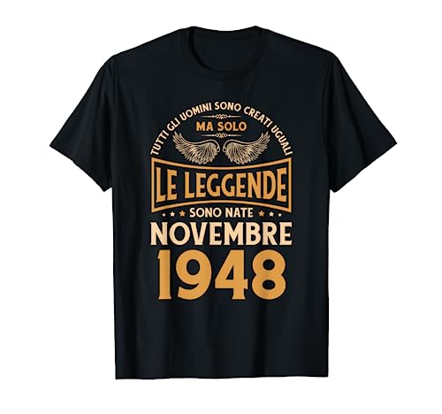 Cumpleaños Hombres Regalo Mujer Leyendas Noviembre 1948 Camiseta