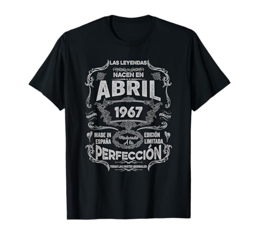 Mujer Leyendas Abril 1967 Hombre Mujer 59 Años Cumpleaños Camiseta