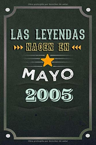 Las leyendas nacen en Mayo 2005: REGALO DE CUMPLEAÑOS, NACIDOS EN LOS AÑOS 2005 Regalos Creativos...