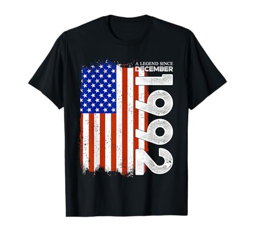 Una leyenda desde diciembre de 1992 Año de nacimiento divertido cumpleaños Camiseta