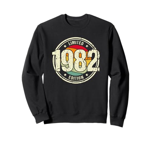 Retro 43 Años Nacido en 1982 Edición Limitada 43 Cumpleaños Sudadera