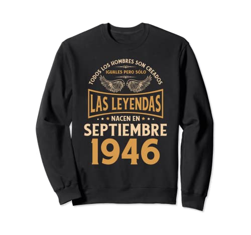 Cumpleaños Hombre Regalos Las Leyendas Septiembre 1946 Sudadera