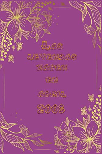 Las leyendas nacen en enero 2003: Cuaderno-blush notes (6x9)110 paginas , Rosa Diario Regalo De...