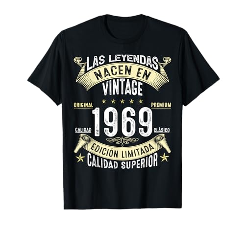 56 Años Cumpleaños Las Leyendas nacen en de 1969 Camiseta