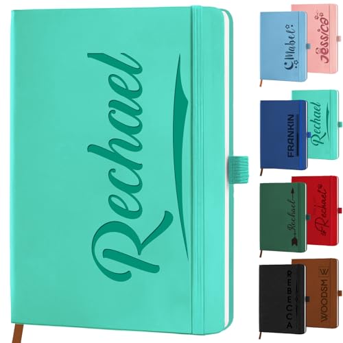 STREADVE Libreta Personalizada Cuaderno A5 Personalizado con Nombre Libreta Tapa Dura Notebook Cuero...