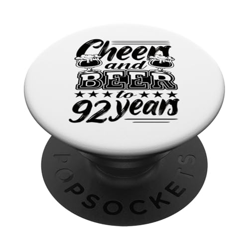 92 cumpleaños 92 cumpleaños marido 92 cumpleaños papá PopSockets PopGrip Adhesivo