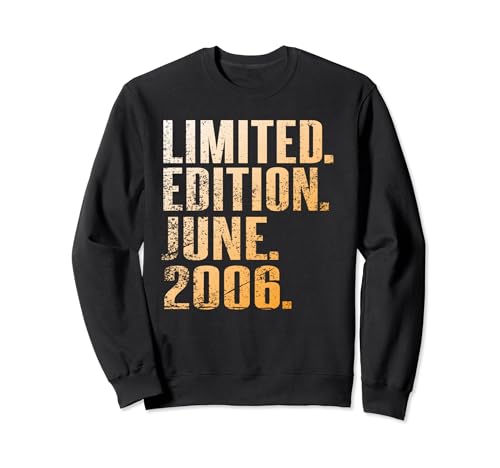 18 cumpleaños 18 años hombre mujer I Junio 2006 regalo Sudadera