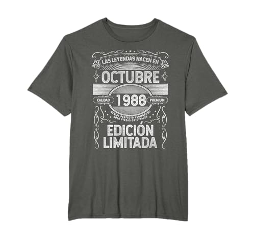 Las Leyendas nacen en Octubre de 1988 - 38 Años Cumpleaños Camiseta
