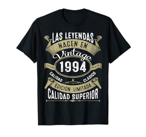 31 Años Cumpleaños Regalo Hombre Mujer Vintage 1994 Camiseta