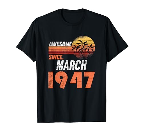 Cumpleaños en marzo 1947 Camiseta